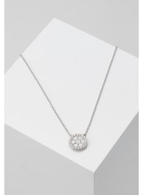 代购代购Fossil化石女士项链简约优雅精致百搭银色圆形吊坠装饰