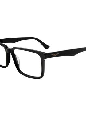 代购POLICE男士眼镜框方形黑色塑料亮面日常佩戴办公眼镜架