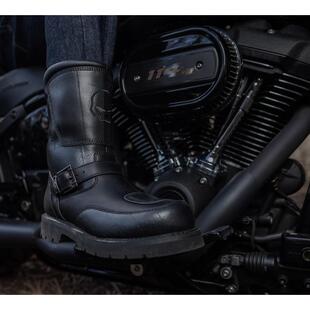海外代购Harley Davidson/哈雷戴维森男士马丁靴中筒搭扣骑行