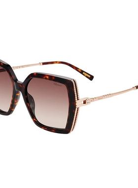 代购Chopard女士太阳镜防紫外线遮光大框设计时尚外观方形色