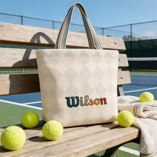 代购Wilson Technical Knit Tote威尔胜网球包托特包大容量单肩包
