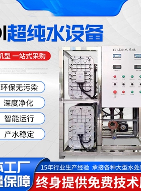 工业RO反渗透纯净水设备医院制药厂去离子设备大型EDI超纯水设备