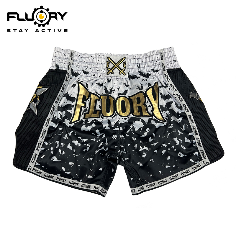 FLUORY火垒泰拳短裤儿童散打搏击综合格斗成人训练拳击裤男女裤衩