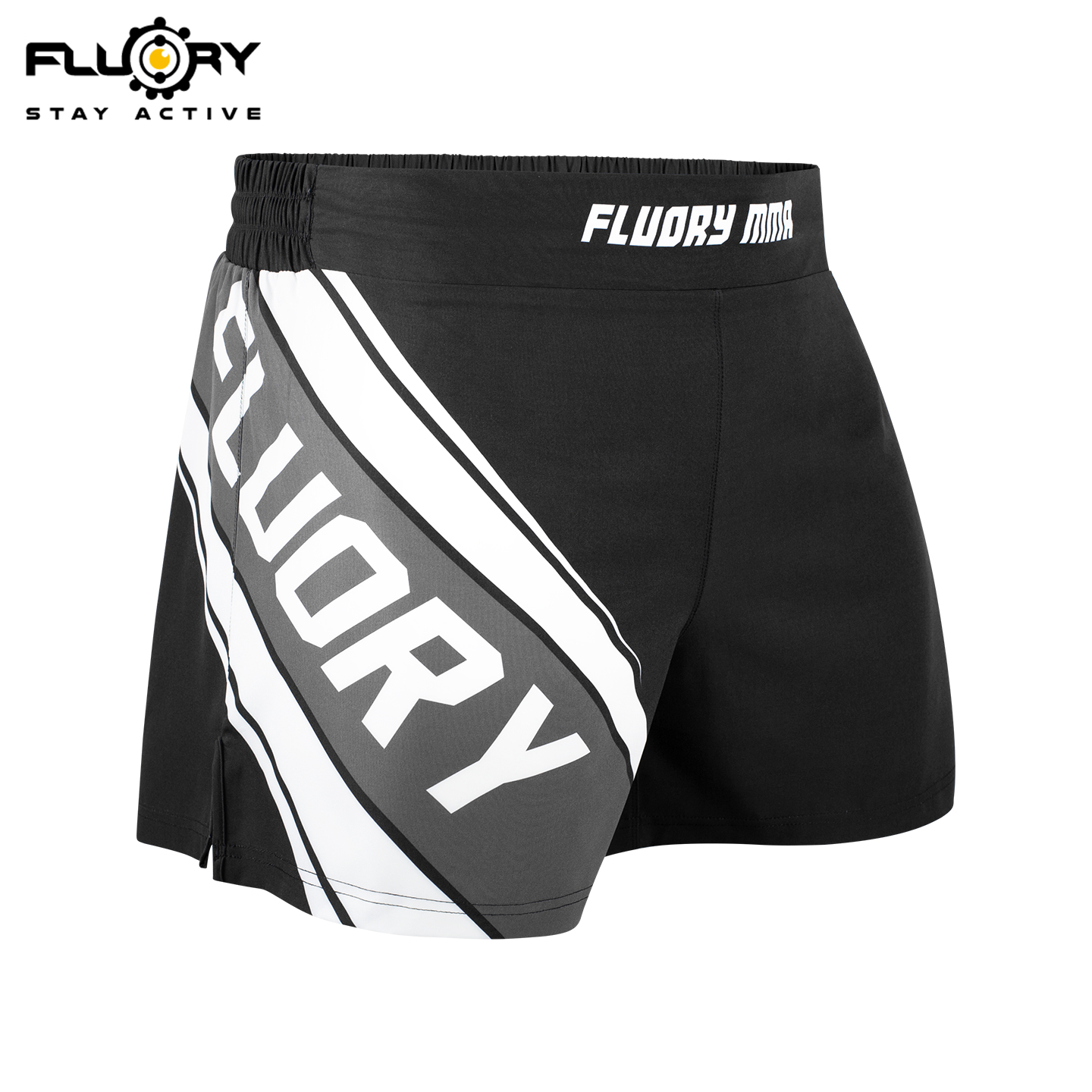 FLUORY火垒运动短裤自由搏击裤男女健身MMA格斗训练短裤