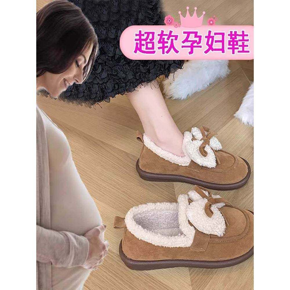 保暖加绒一脚蹬棉鞋女款2025年秋冬新款网红百搭外穿休闲鞋豆豆鞋,女鞋,棉鞋,淘宝优惠券,粉丝福利购,淘宝优惠卷