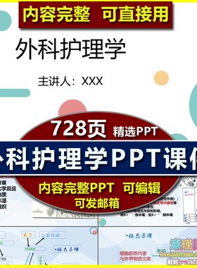 外科护理学PPT课件 医院科室新护士实习护理教学培训学习全套资料