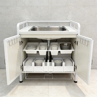 卫浴柜收纳盒小红书同款厨房下水槽置物架免打孔可伸缩橱柜收纳盒