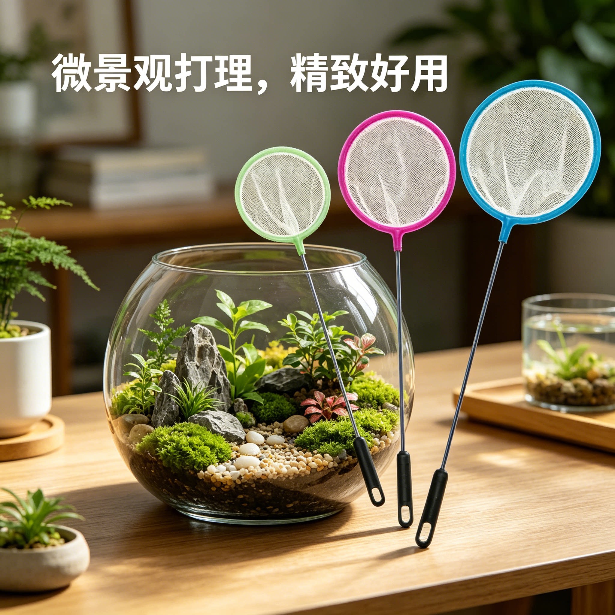 鱼缸专用捞鱼网水族鱼缸金鱼小捞网抄网捞鱼网渔捞网鱼捞网兜鱼网