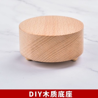 热销底部中心转发条旋转音乐盒机芯diy八音盒机芯DIY配件旋转木质