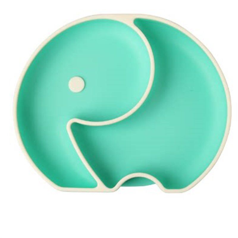 热销宝宝餐盘婴儿硅胶吸管辅食碗学吃饭吸盘式自主进食硅胶汤食分