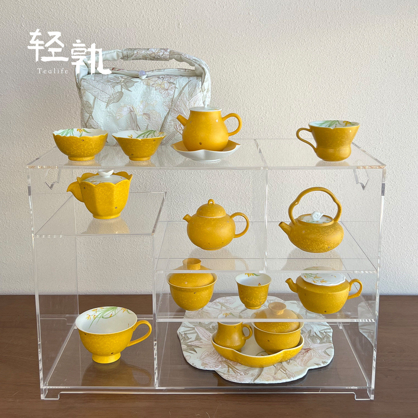 轻孰·柠黄手绘兰花泡茶壶陶瓷新中式女士送礼一人喝功夫茶具茶碗,餐饮具,茶壶,淘宝优惠券,粉丝福利购,淘宝优惠卷