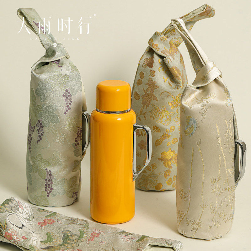 轻孰 保温壶保护套布包新中式便携水杯袋焖茶壶保温杯套水壶套,餐饮具,杯套,淘宝优惠券,粉丝福利购,淘宝优惠卷