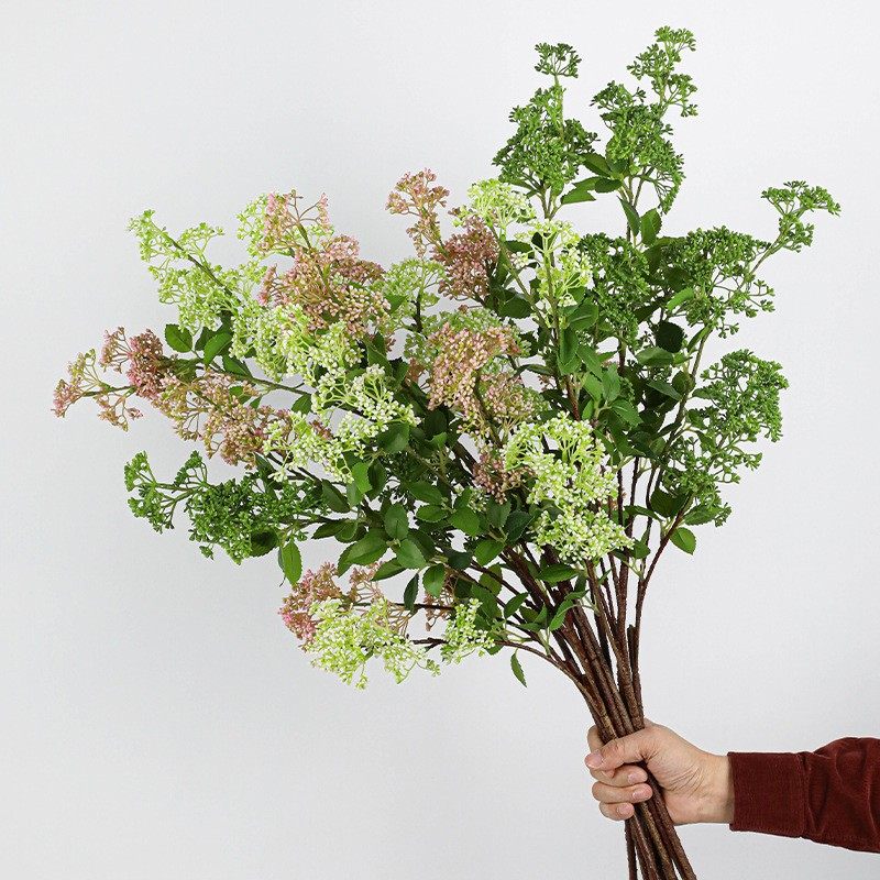 仿真花单支2叉网球果客厅玄关摆放花假花装饰插花客厅家居北欧,家居饰品,仿真花/假花,淘宝优惠券,粉丝福利购,淘宝优惠卷