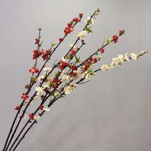 仿真雀梅花绢布干花花藤蔓插花造景假树枝客厅装饰摆件道具