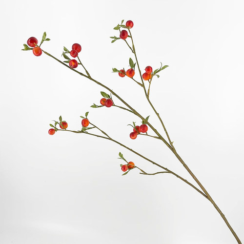 小苹果发财果花奇果马桑果仿真果实树枝艺术装饰摆件仿真绿植植物