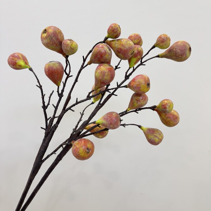 仿真花水果无花果枝假果实平安果客厅餐桌橱窗美陈高端花艺
