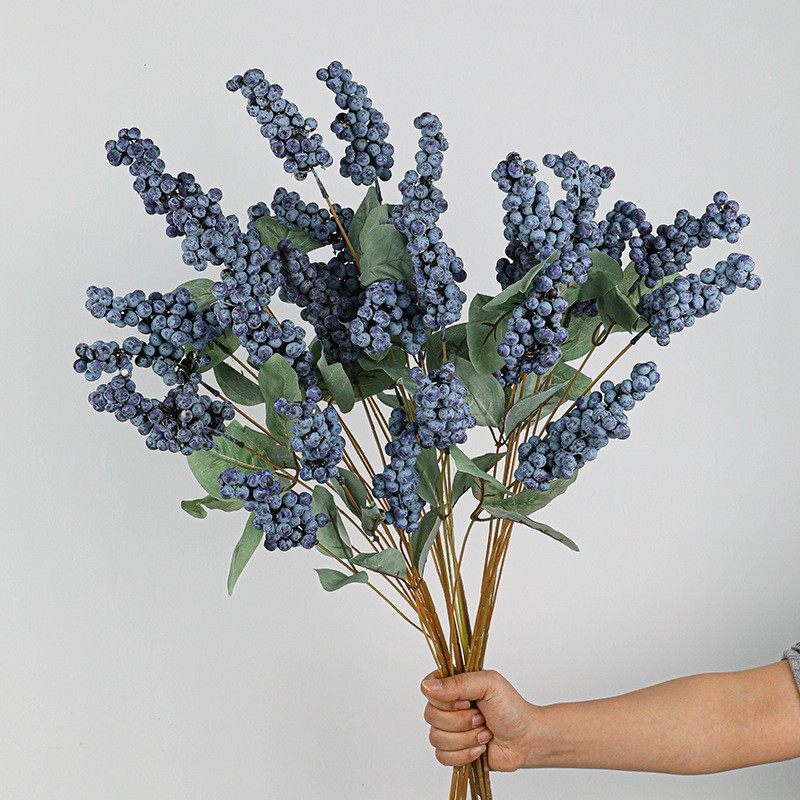 仿真单支3叉蓝莓果摆件家居客厅婚庆装饰浆果冬青果发财果装饰,鲜花速递/花卉仿真/绿植园艺,仿真绿植,淘宝优惠券,粉丝福利购,淘宝优惠卷