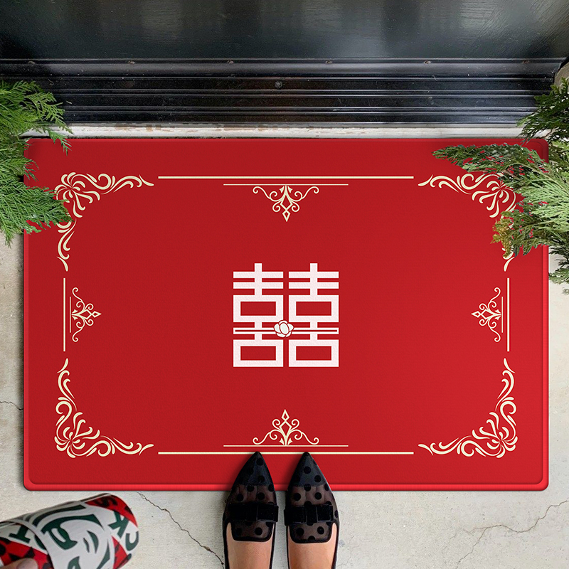 9月新品中式结婚地毯婚庆喜字