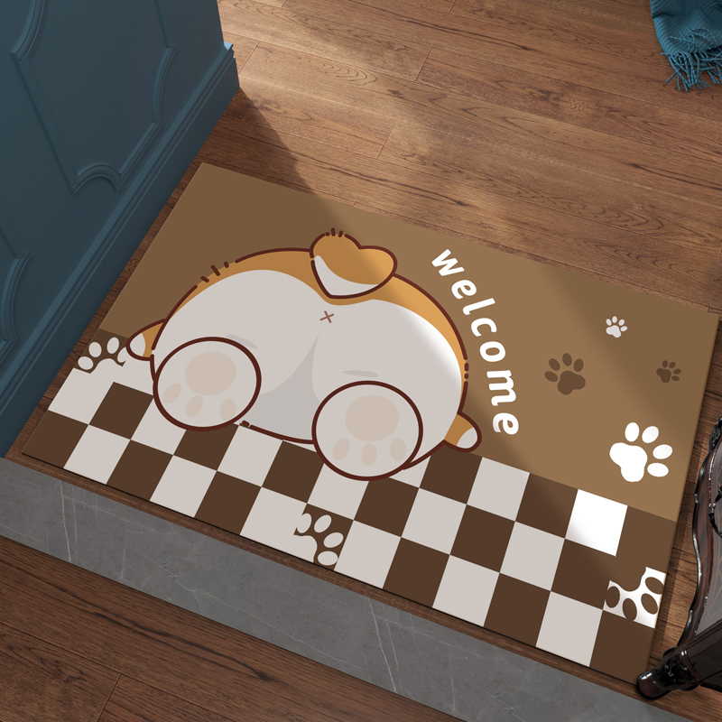 卡通趣味进门地垫大门口耐脏垫子