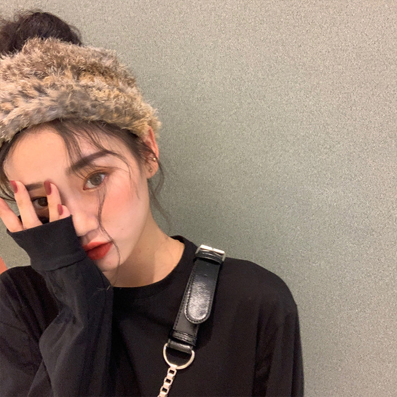 小物家家真兔毛发带古着皮草保暖