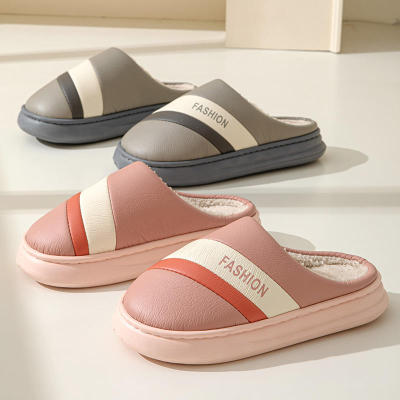 冬天棉拖鞋女家居家用防水室内