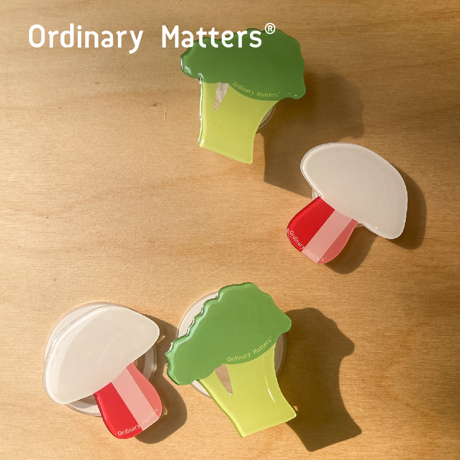 ummroom设计商店OrdinaryMatters西兰花红蘑菇磁吸粘贴手机壳支架