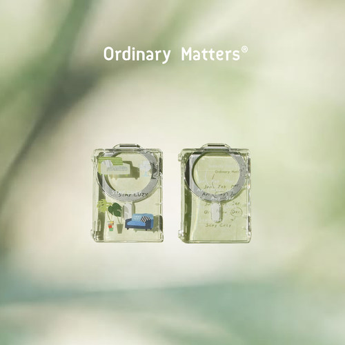 ummroom·OrdinaryMatters 透明磁吸360°旋转手机支架卡包