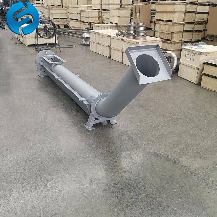 水平螺旋输送机 倾斜无轴螺旋输送机 无轴式螺旋压榨输送一体机