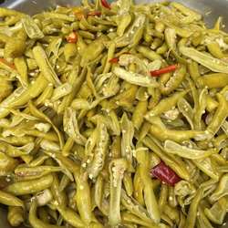 湖北麻城罗田泡菜腌豇豆辣椒农家手工自制豆角咸菜下饭菜当季开胃