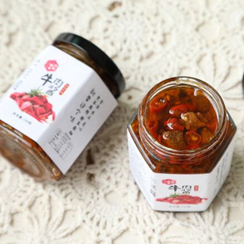 琳琅暖食牛肉酱200g*4瓶 纯手工大颗粒牛肉下饭拌饭酱辣椒酱暖拾