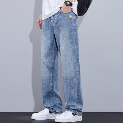 阔腿牛仔裤男装2025新款潮牌春夏