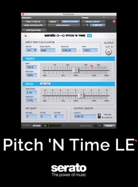 Serato Pitch 'n Time Pro高级音频变调变速插件 Win