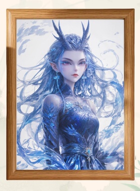 哪吒之敖闰姑姑西海龙王相框动漫卡通周边宿舍摆台生日礼物送女生
