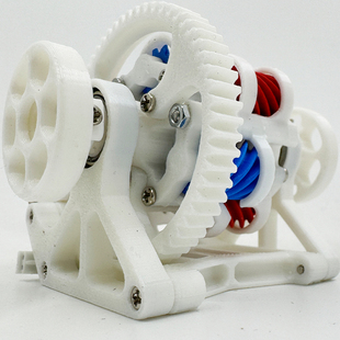 托森B型限滑自锁差速器3D打印动态模型