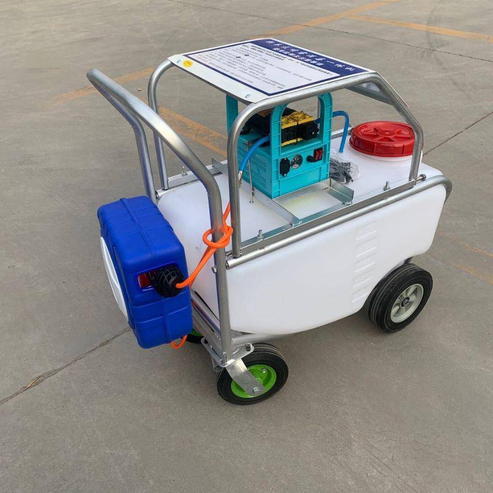 75升手推式推车打药机消毒机 汽油机喷雾器 养殖农用电动高压喷