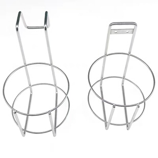 304不锈钢利器盒托架垃圾桶架子锐器放置架圆形挂钩钉墙可选