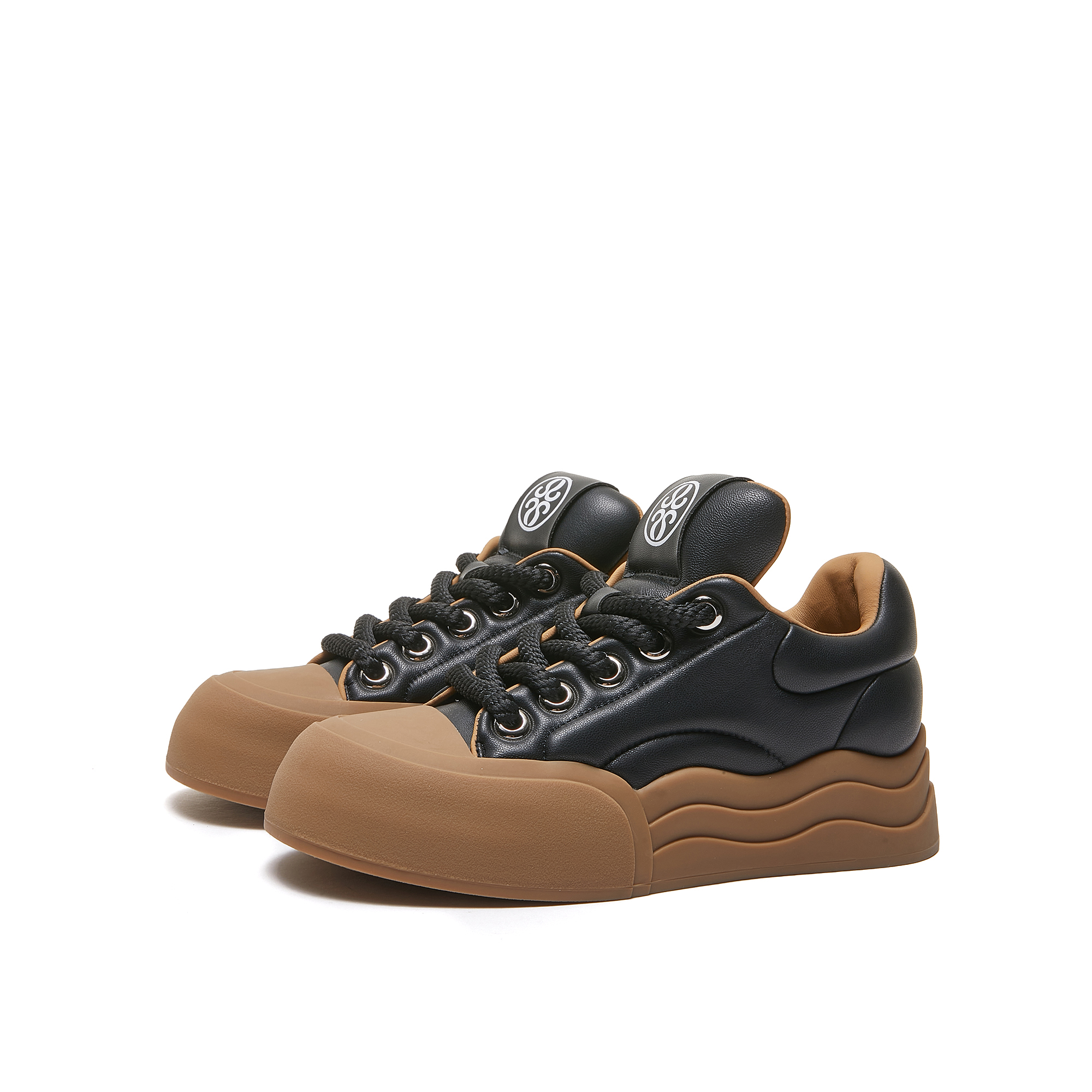 2024新款女鞋秋季新款百搭厚底板鞋女系带软底运动休闲鞋