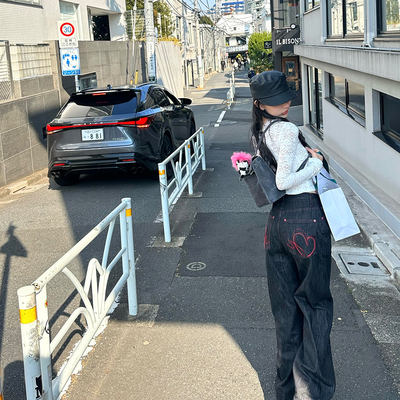 MasMash复古直筒宽松牛仔裤休闲
