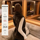 Mas 上衣 环保皮草收腰毛绒马甲轻奢高级感气质无袖 Mash 暮色旅人