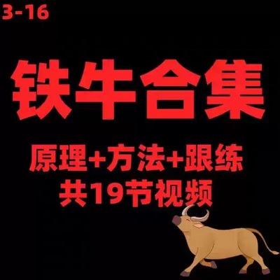 铁牛合集共19节定义+中医原理+方法讲解+跟练