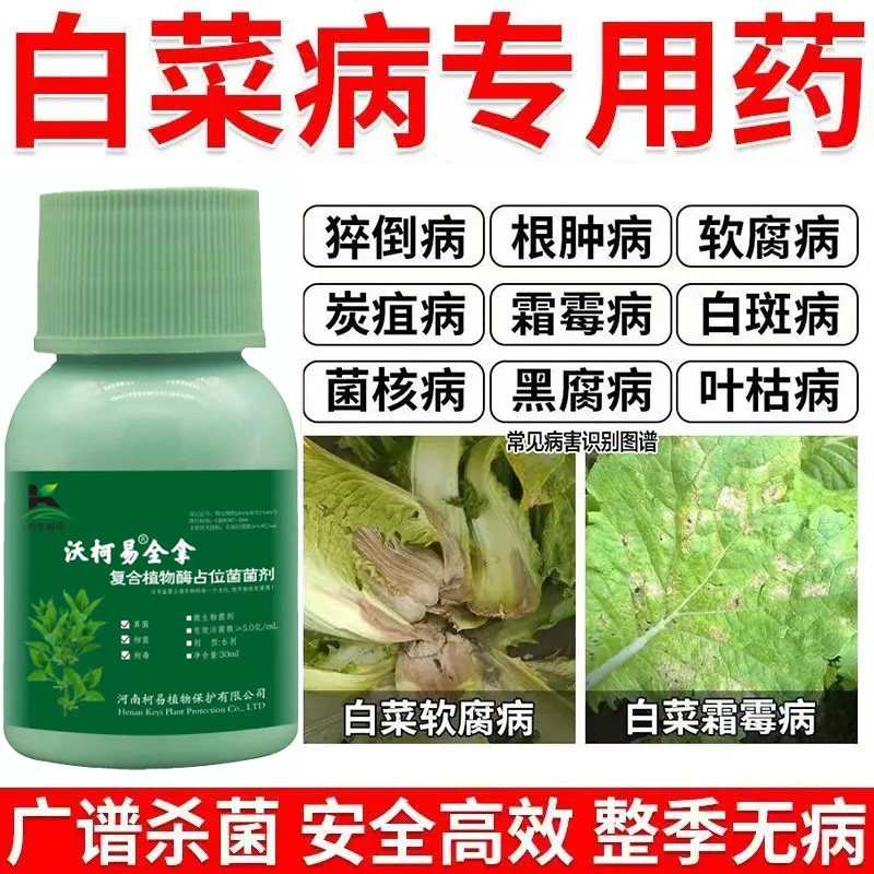 白菜甘蓝防腐包心剂水溶叶面肥叶色厚实加速包心抗寒抗冻抗病增产