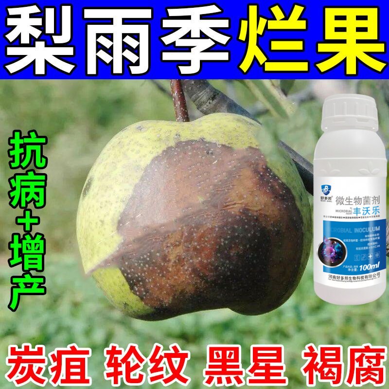 梨树杀菌剂梨树病全治梨树专用药梨树锈病黑斑病软腐病叶斑病专治