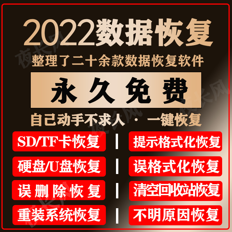 电脑硬盘数据恢复软件U盘移动固态硬盘误删除格式化恢复数据服务