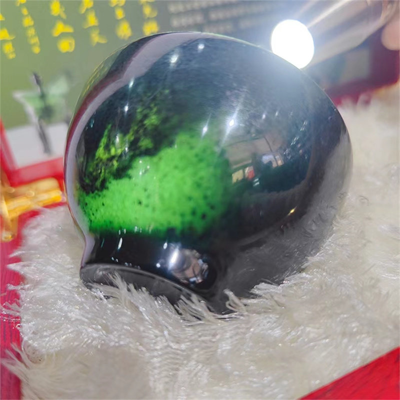 酒泉夜光杯祁连墨玉茶具新品加厚实用茶盏玉石大号茶杯磁性保健正