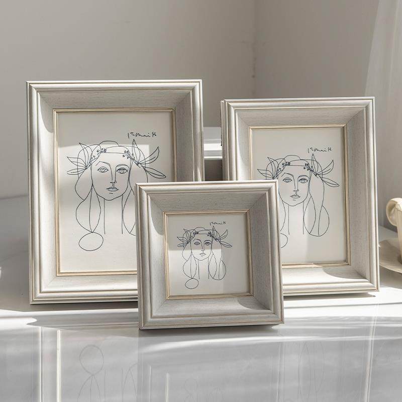 现代简约轻奢高级感婚纱照8相框创意摆台7 12寸画框10定制加打印6