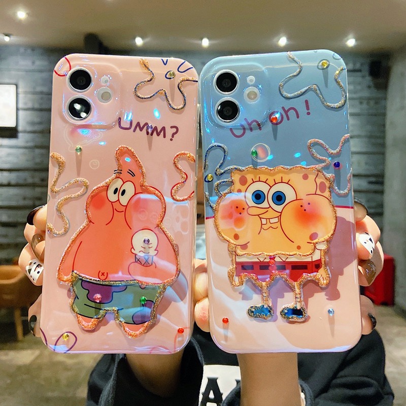 卡通派大星适用苹果15手机壳iPhone14全包13promax可爱12pm新款11pro硅胶软壳XR少女8plus超薄xs潮牌7p套