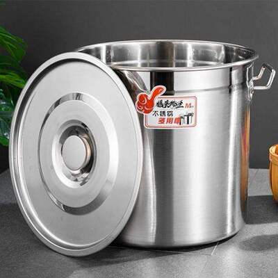 commercial stainless steel soup bucket with lid large