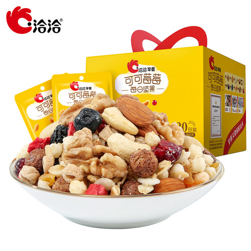 洽洽可可莓莓早餐坚果900g