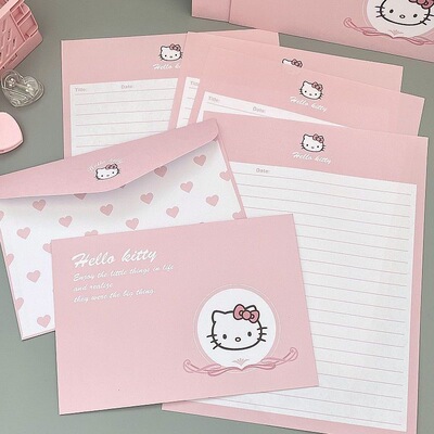 学生用信封信纸套装HelloKitty