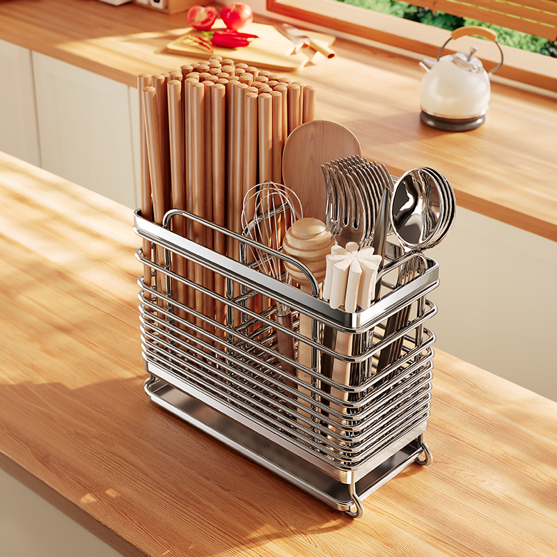 壁挂式快笼桶不锈钢勺子架